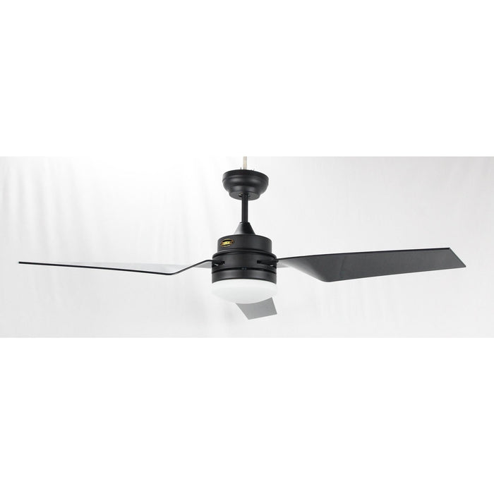 Ventilador Led De Techo 52" Negro 24W 6000/4000/3000K Con Control Remoto (Dc Motor)