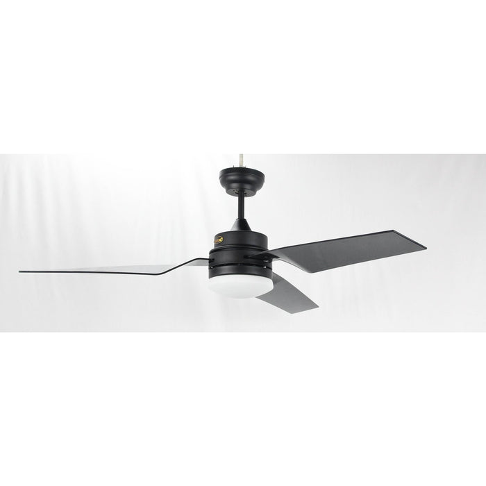 Ventilador Led De Techo 52" Negro 24W 6000/4000/3000K Con Control Remoto (Dc Motor)