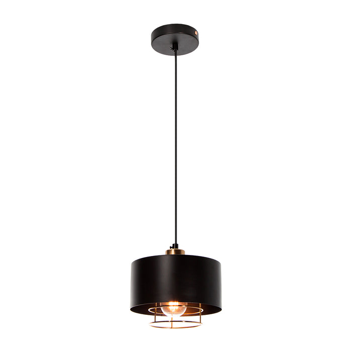 Lámpara Colgante Dark Decor Negro E27 40w 3 Luces