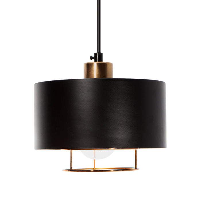 Lámpara Colgante Dark Decor Negro E27 40w 3 Luces