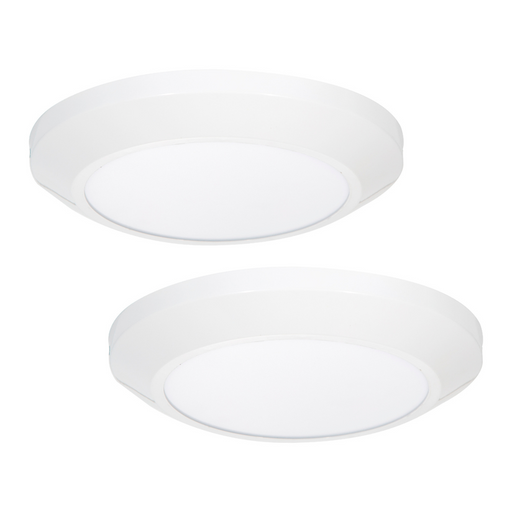 Lámpara de Techo Set 2 Piezas Plafón Luz Blanca 6500K 18W