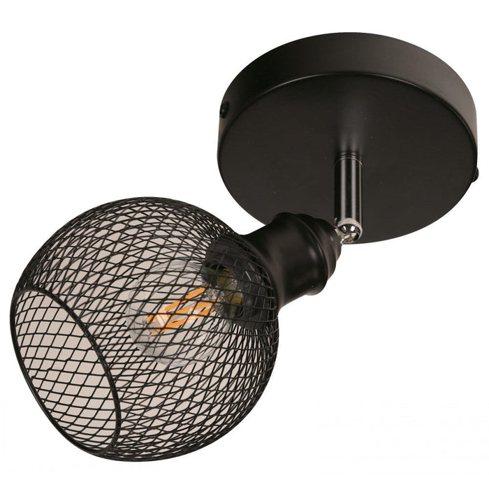 LAMP. TECHO REFLECTORA NEGRO 1L E14 40W