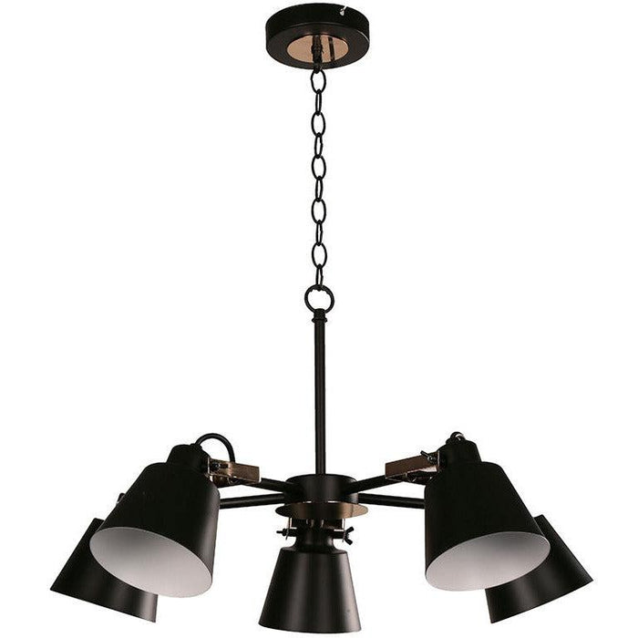 Lámpara Colgante Negro 5L E27 40W